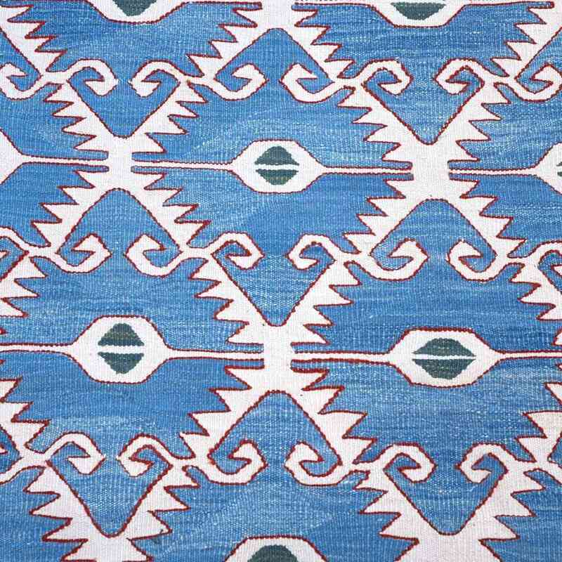K0004677 Blue, Light Blue New Turkish Kilim Runner Rug