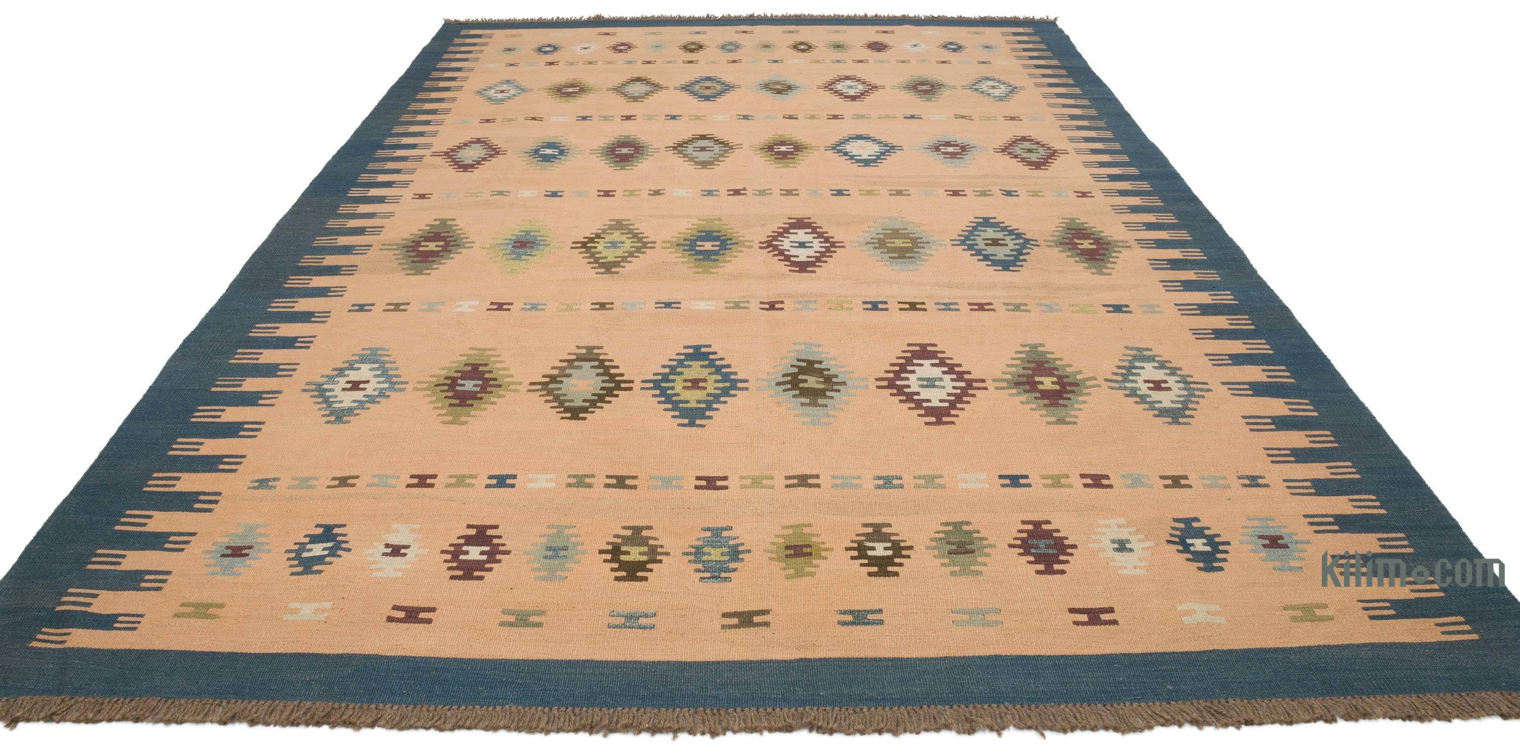 K0004678 Orange New Turkish Kilim Rug