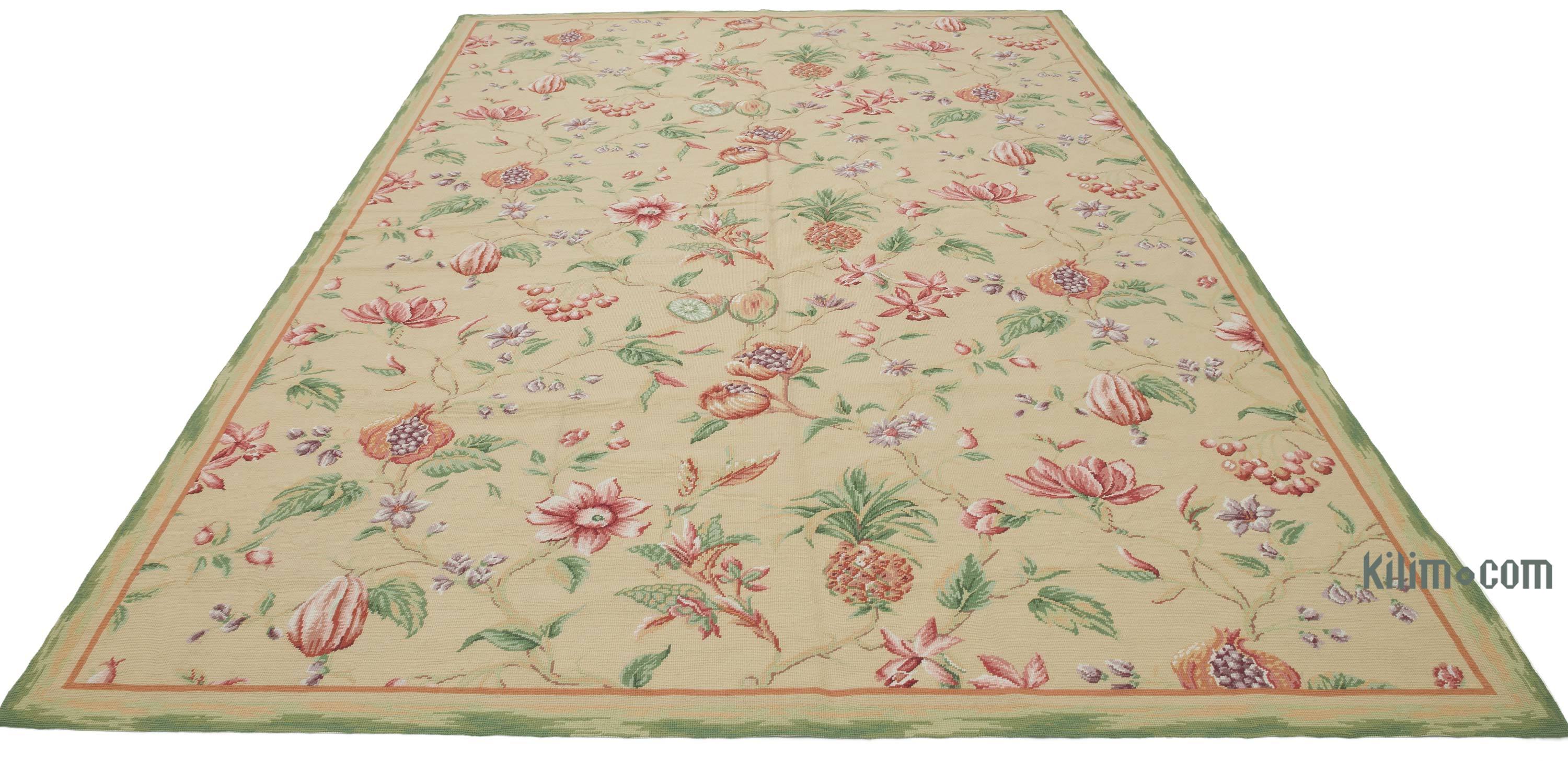 K0010686 Handmade Needlepoint Rug 5'11'' x 8'11'' (71 in. x 107 in.)