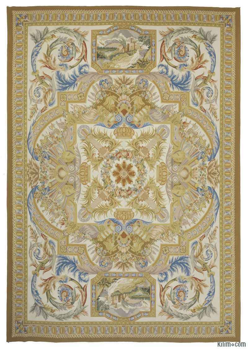 K0010688 Aubusson Rug 10' x 14'4'' (120 in. x 172 in.)