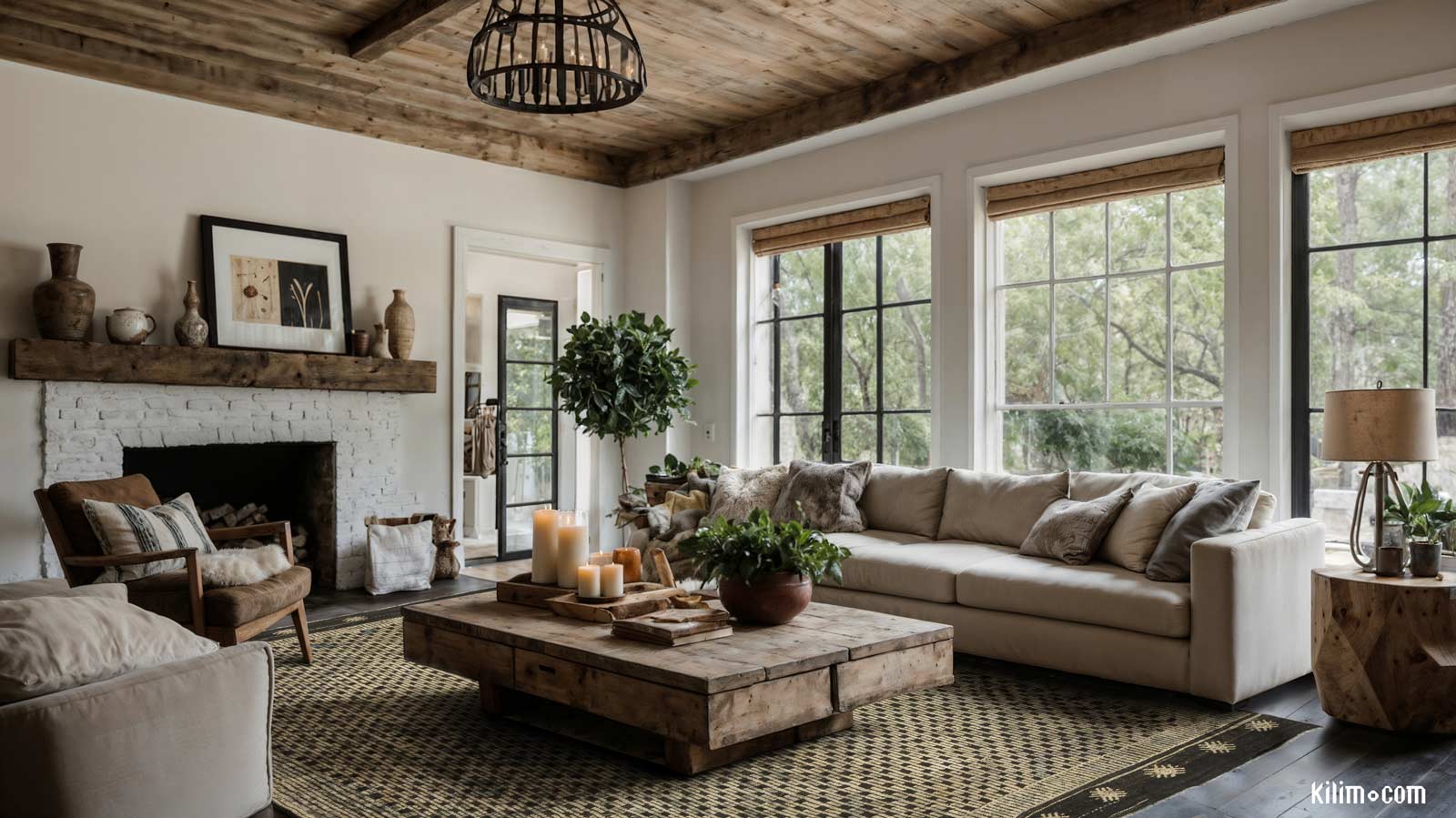 Farmhouse interior design style
