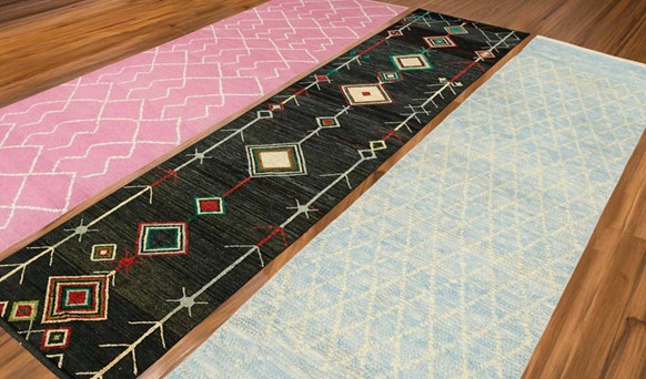 Hand-knotted Wool Runner Rugs