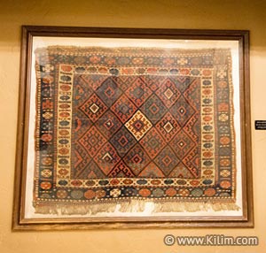 Kilim hanged on wall