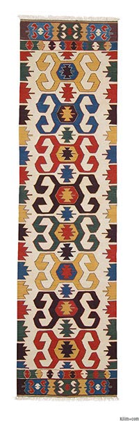 New Turkish kilim runner rug
