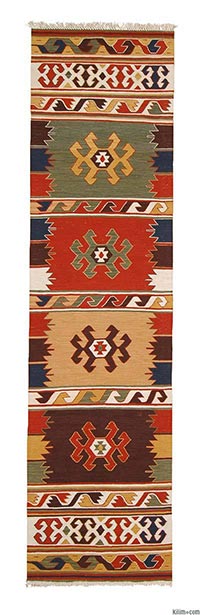 New Turkish kilim runner rug