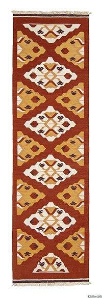 New Turkish kilim runner rug
