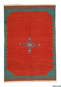 New Turkish kilim area rug