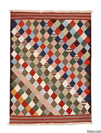 New Turkish kilim area rug