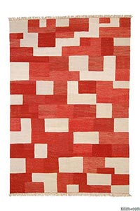 New Turkish kilim area rug