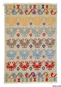New Turkish kilim area rug