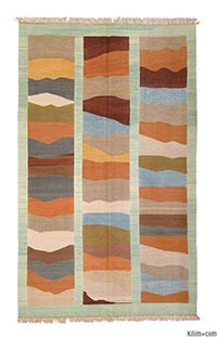 New Turkish kilim area rug