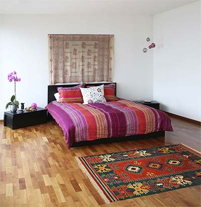 rug in bedroom