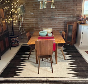 Vintage Anatolian Hemp Kilim Rug