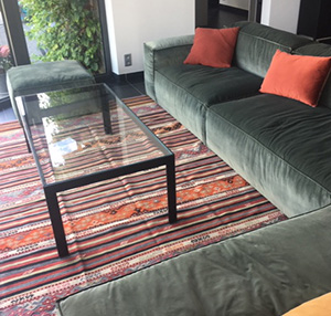 Multicolor Vintage Denizli Kilim Rug