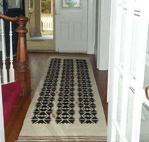 Kilim rug in the hallway