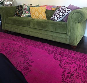 Over-dyed Turkish Vintage Rug