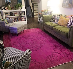 Over-dyed Turkish Vintage Rug