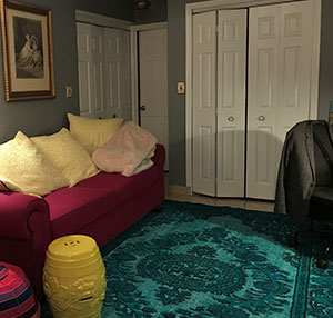 Hand Carved Over-Dyed Rug