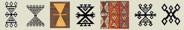 Hair band kilim motifs