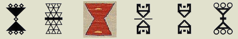 Hair band kilim motifs
