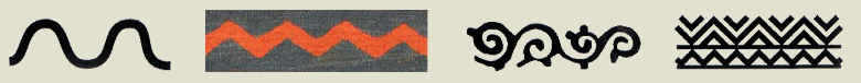Running water kilim motifs