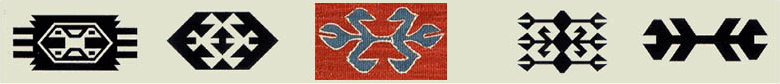 Wolf's mouth kilim motifs