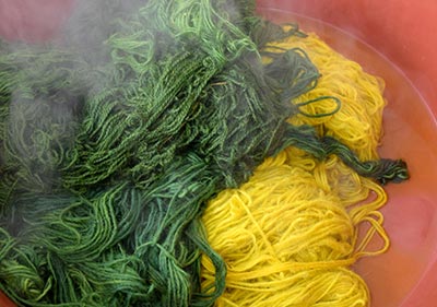 vegetable dyed wool