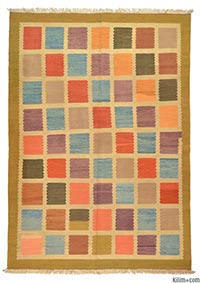 New Turkish kilim area rug