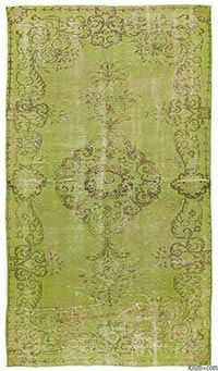 Over-dyed Turkish vintage rug