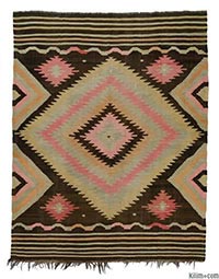 Antique Eskisehir kilim rug