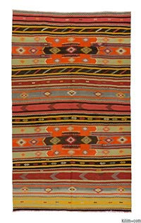 Vintage Sivas kilim rug