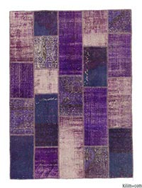 Over-dyed Turkish vintage rug