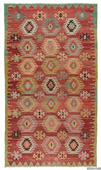 Vintage cal kilim rug
