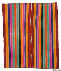 Vintage Persian flatweave kilim rug