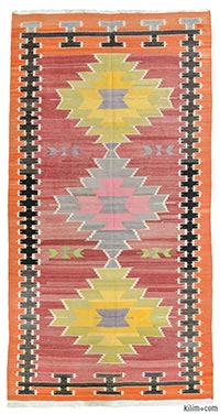 Vintage Milas kilim rug