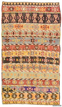 Vintage Corum kilim rug