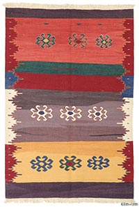 New Turkish kilim area rug
