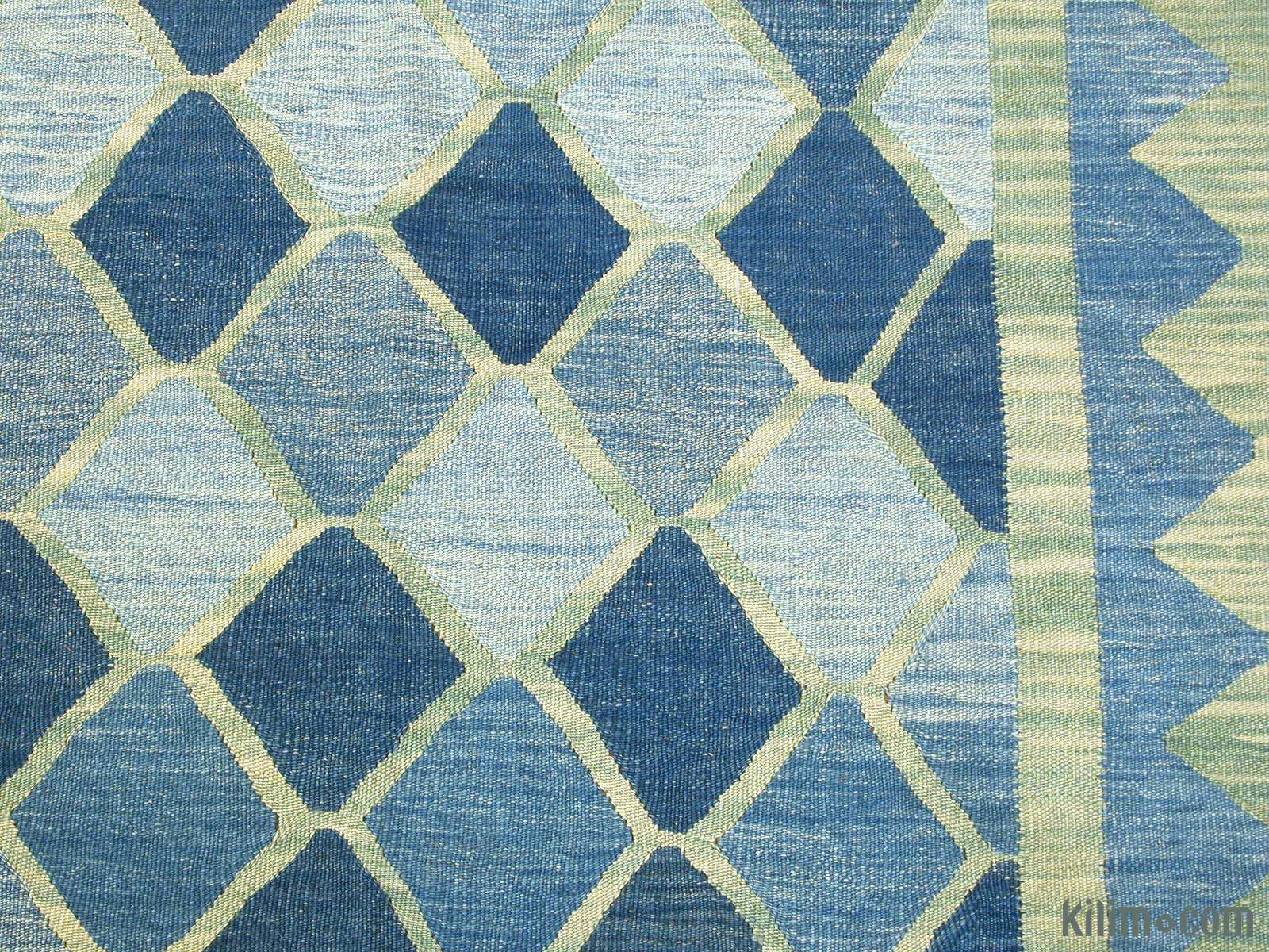 K0003889 Light Blue New Turkish Kilim Rug