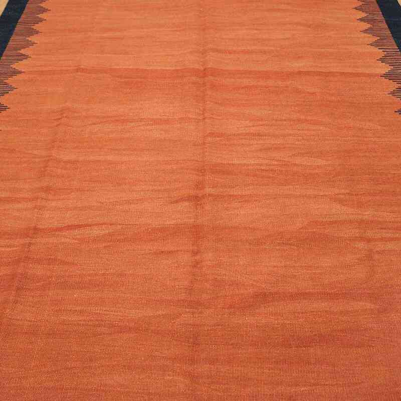 K0004380 Orange New Turkish Kilim Area Rug