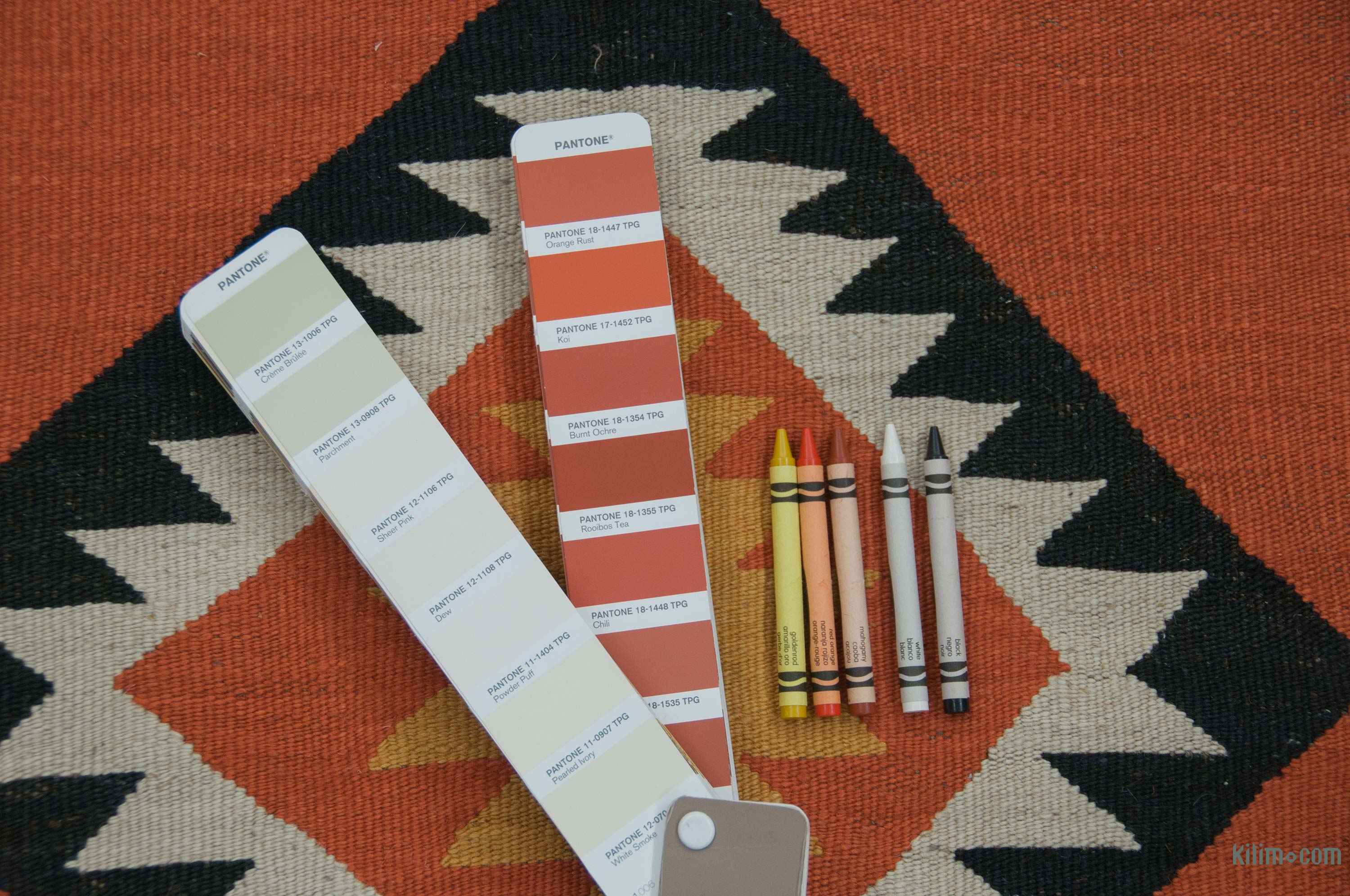 K0004674 Orange New Turkish Kilim Rug