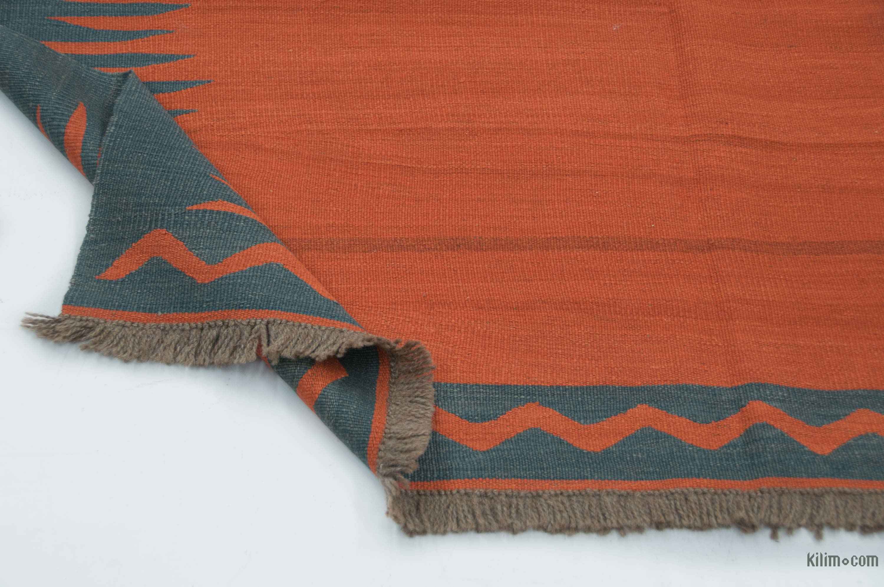 K0004674 Orange New Turkish Kilim Rug