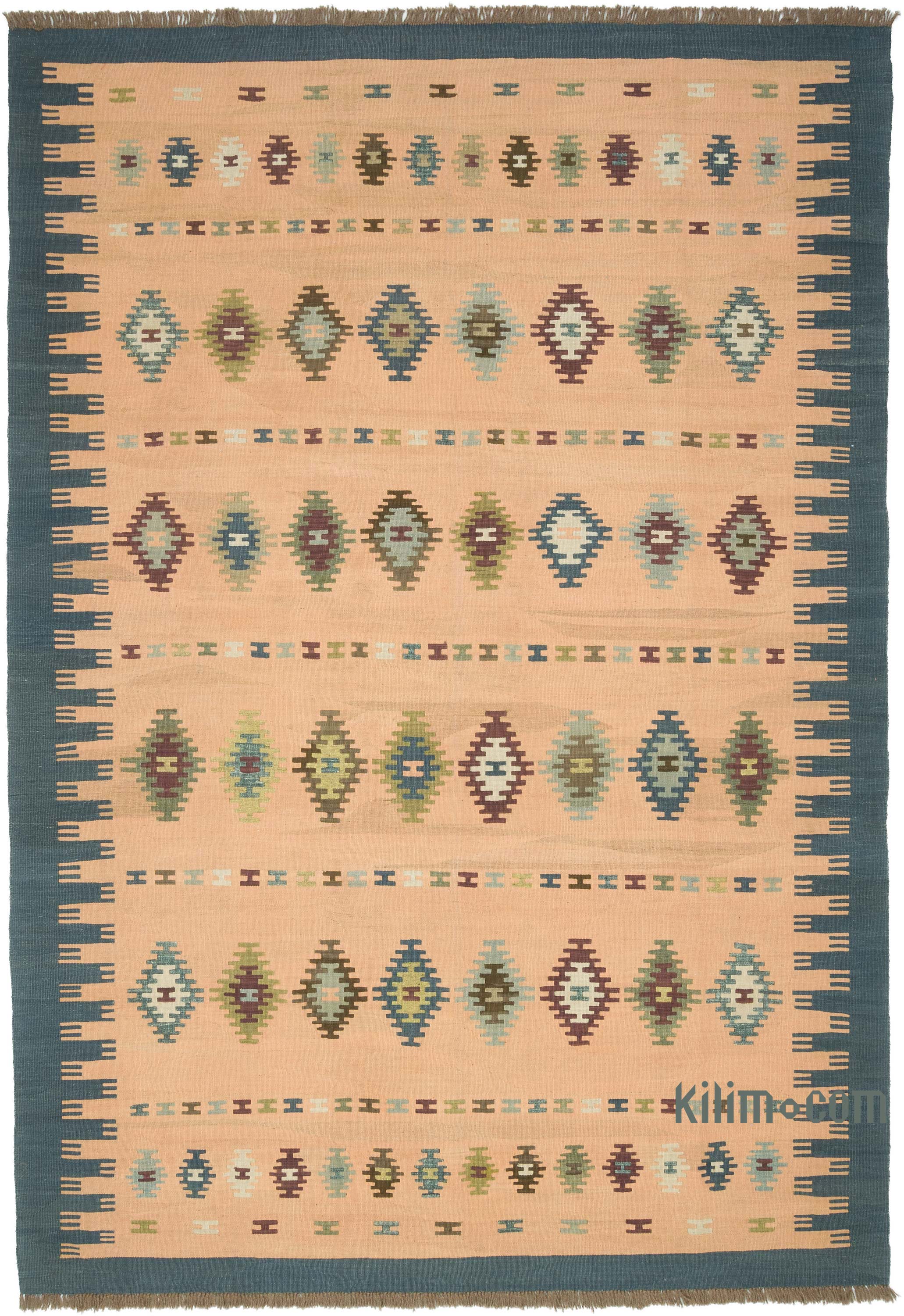 K0004678 Orange New Turkish Kilim Rug