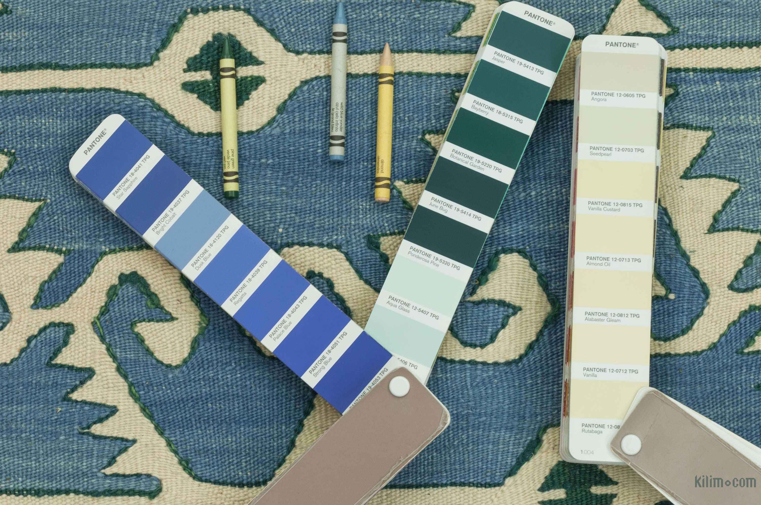 K0007948 Light Blue New Turkish Kilim Rug