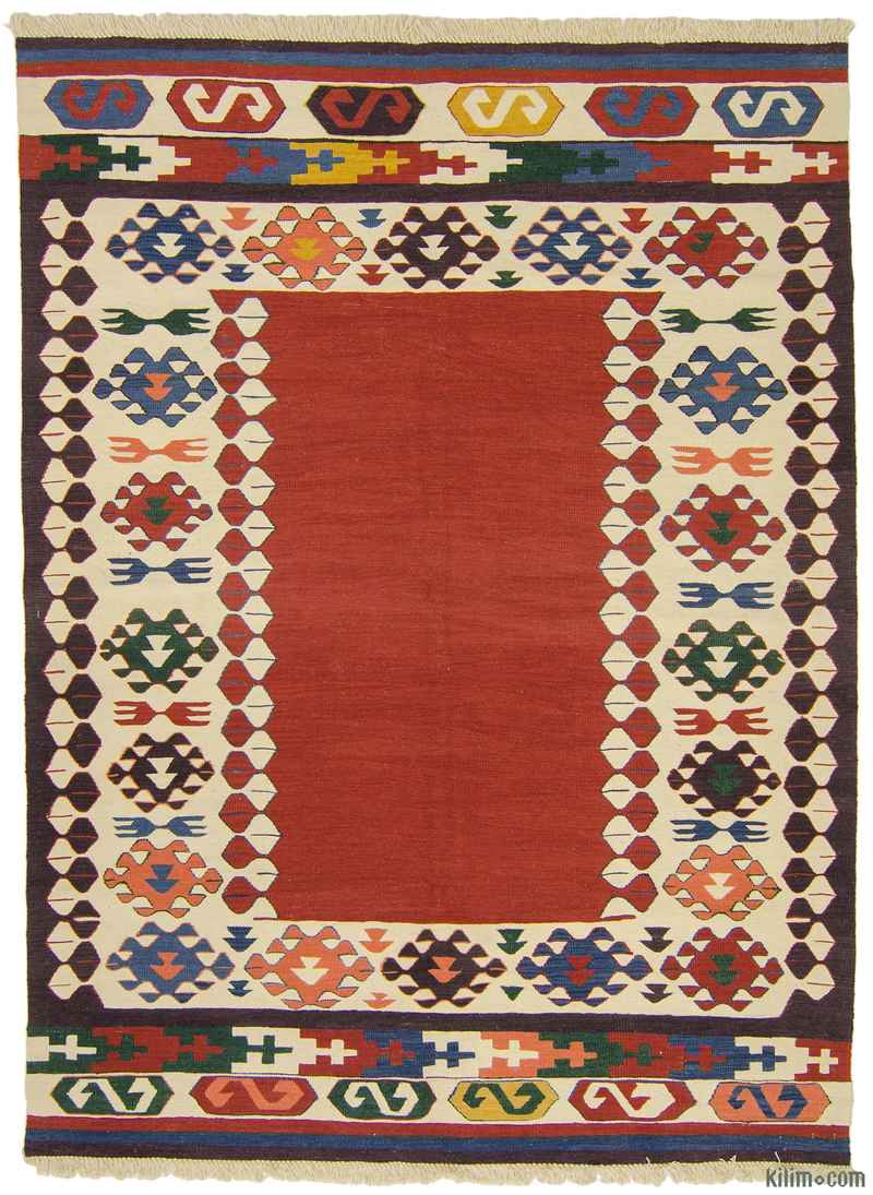 K0009647 Red New Turkish Kilim Rug