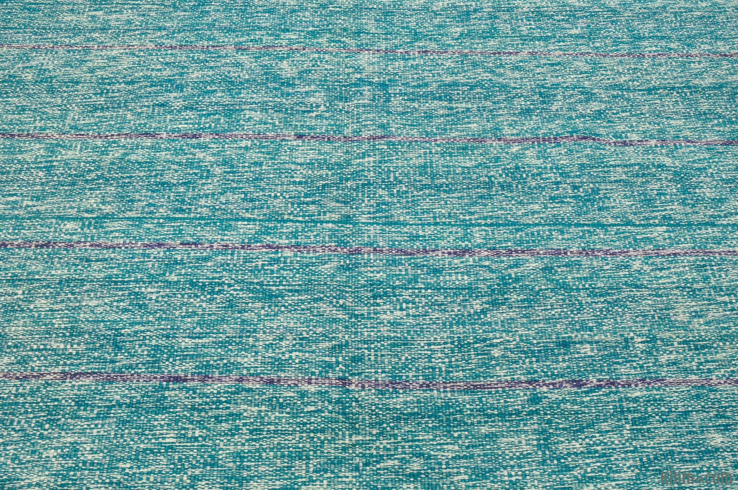 K0010519 Light Blue Neo Caspian Kilim Rug