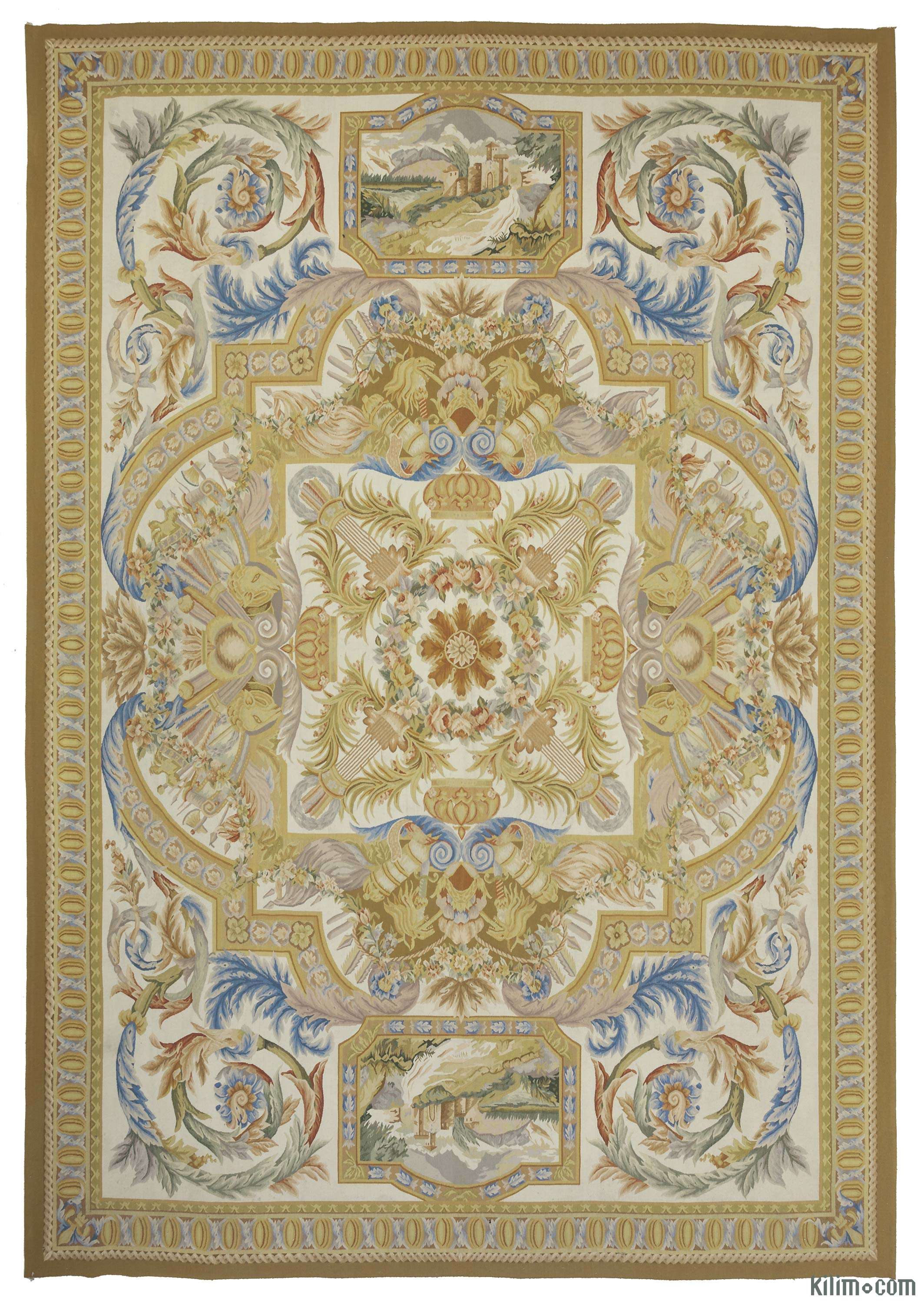 K0010688 Aubusson Rug 10' x 14'4" (120 in. x 172 in.)
