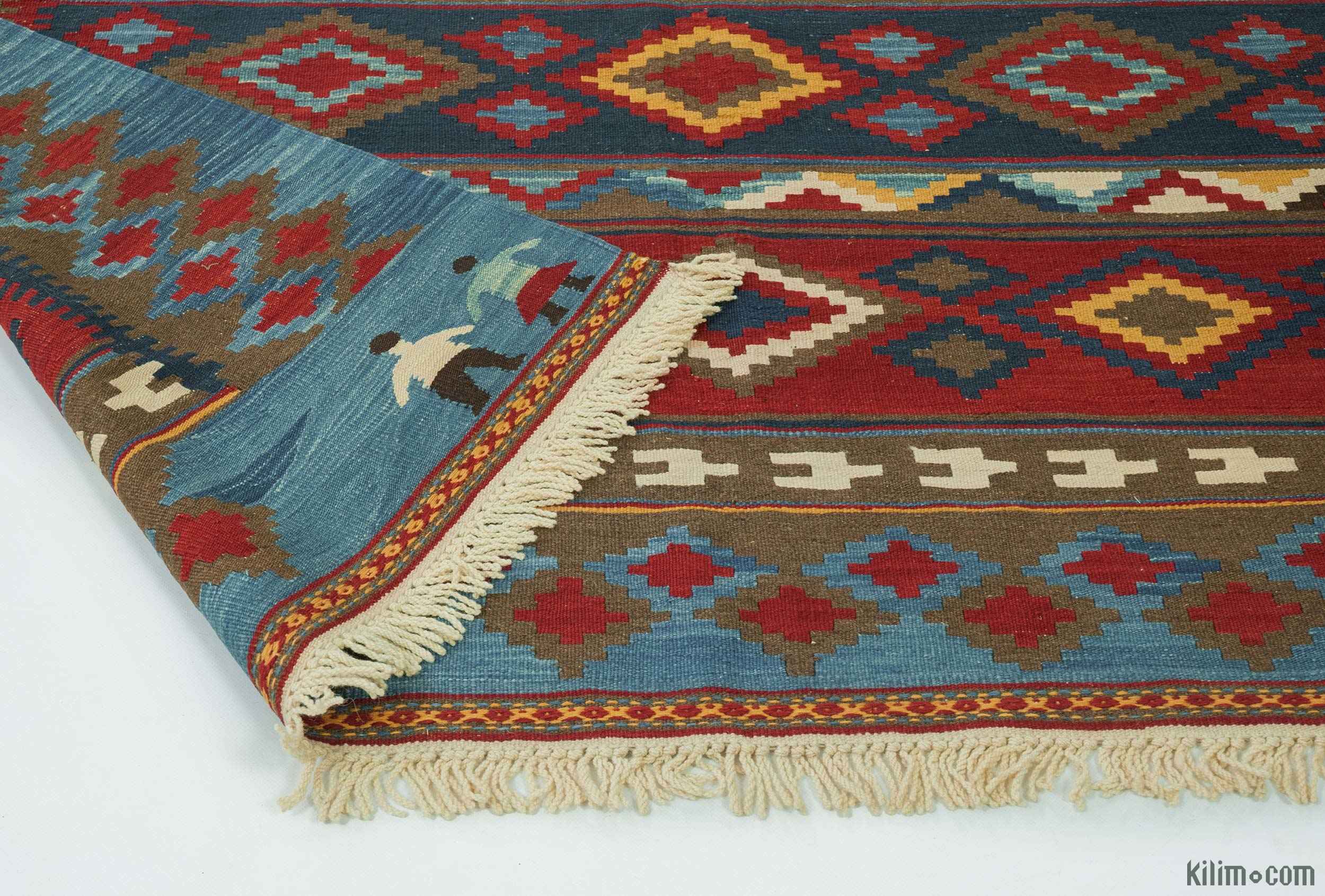 K0015750 Multicolor New Handwoven Turkish Kilim Rug 11'11" x 15'1