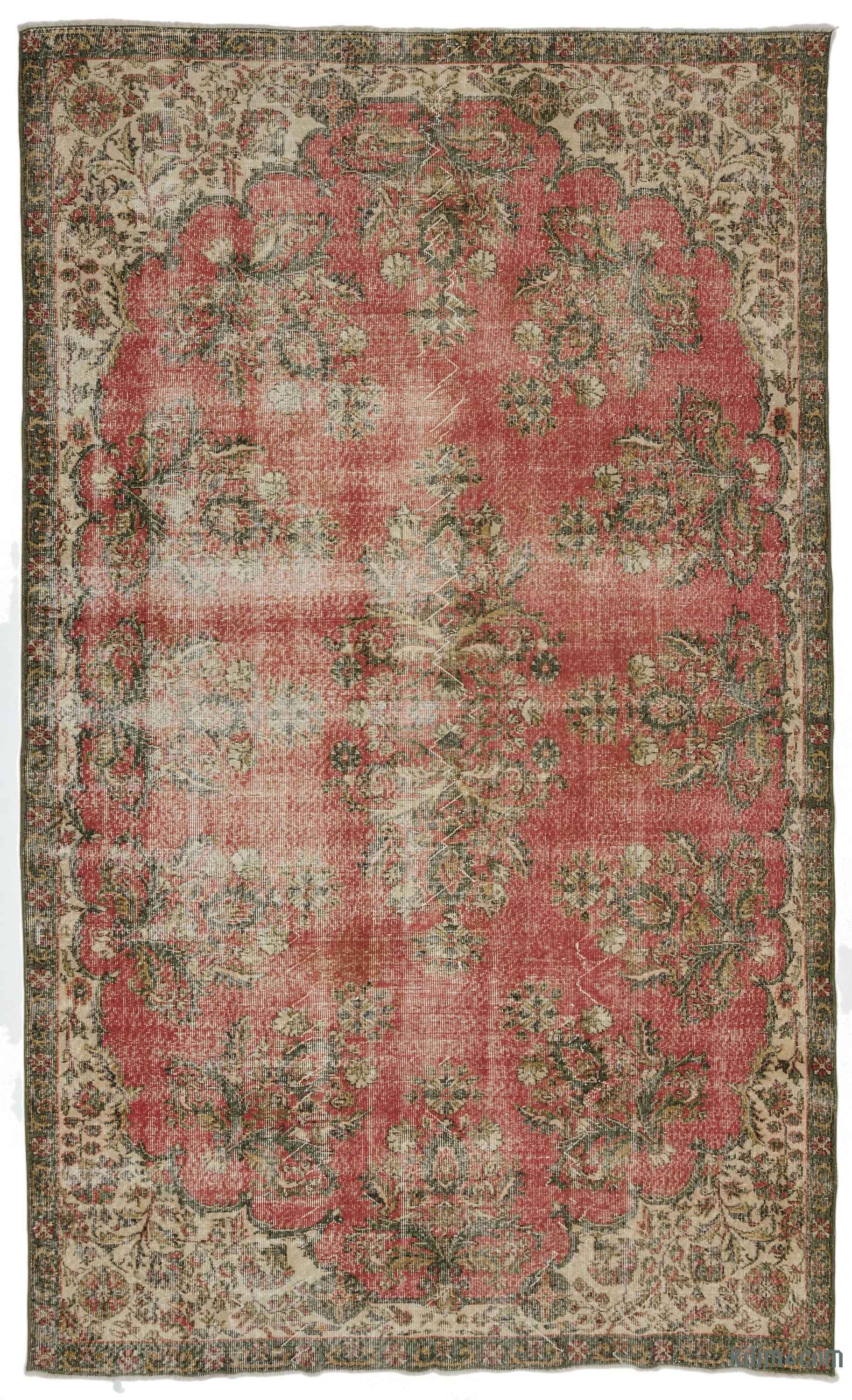 Turkish Vintage Area Rug 7 X 11 8 84 In 140