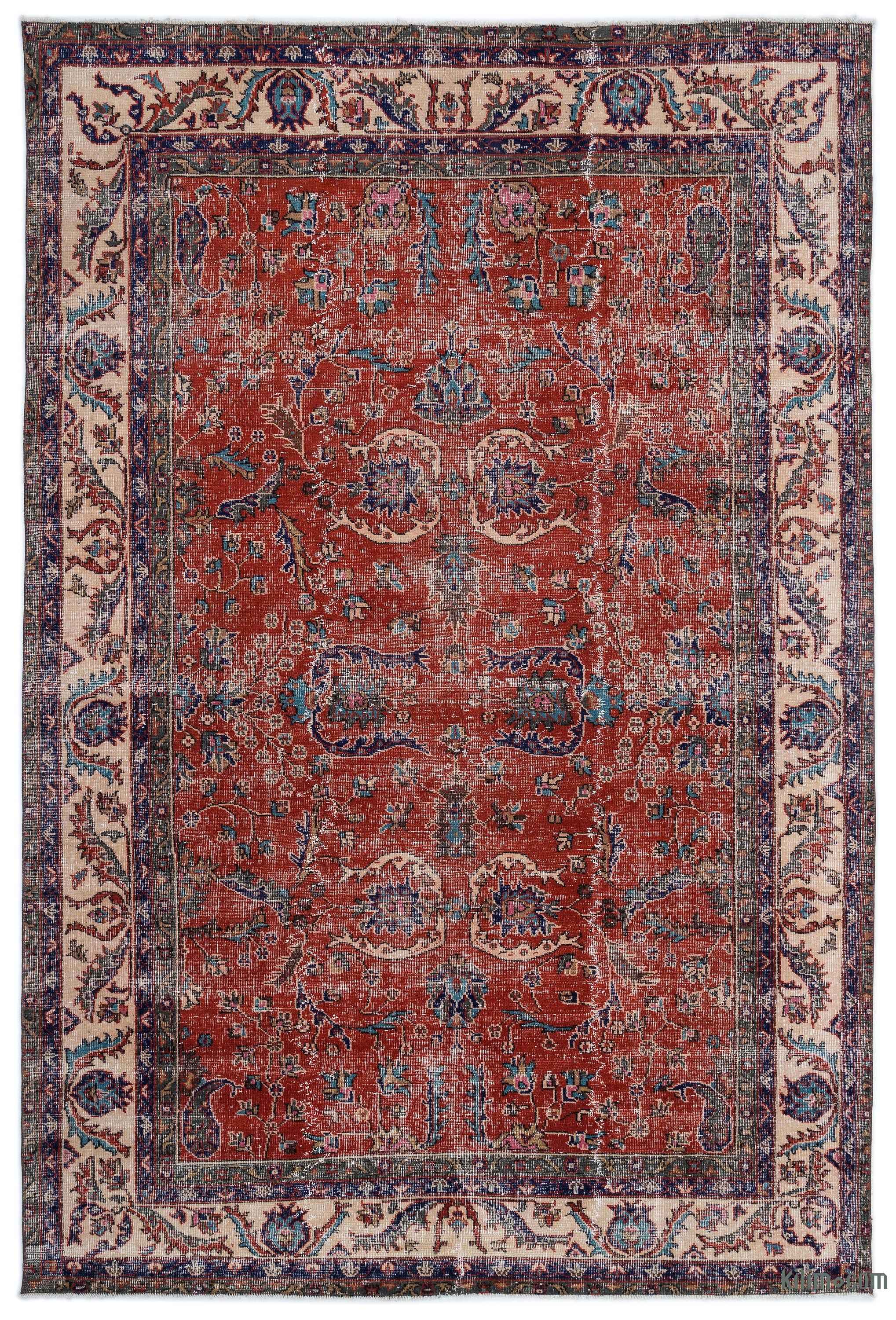 Turkish Vintage Area Rug 6 9 X 10 1 81 In 121