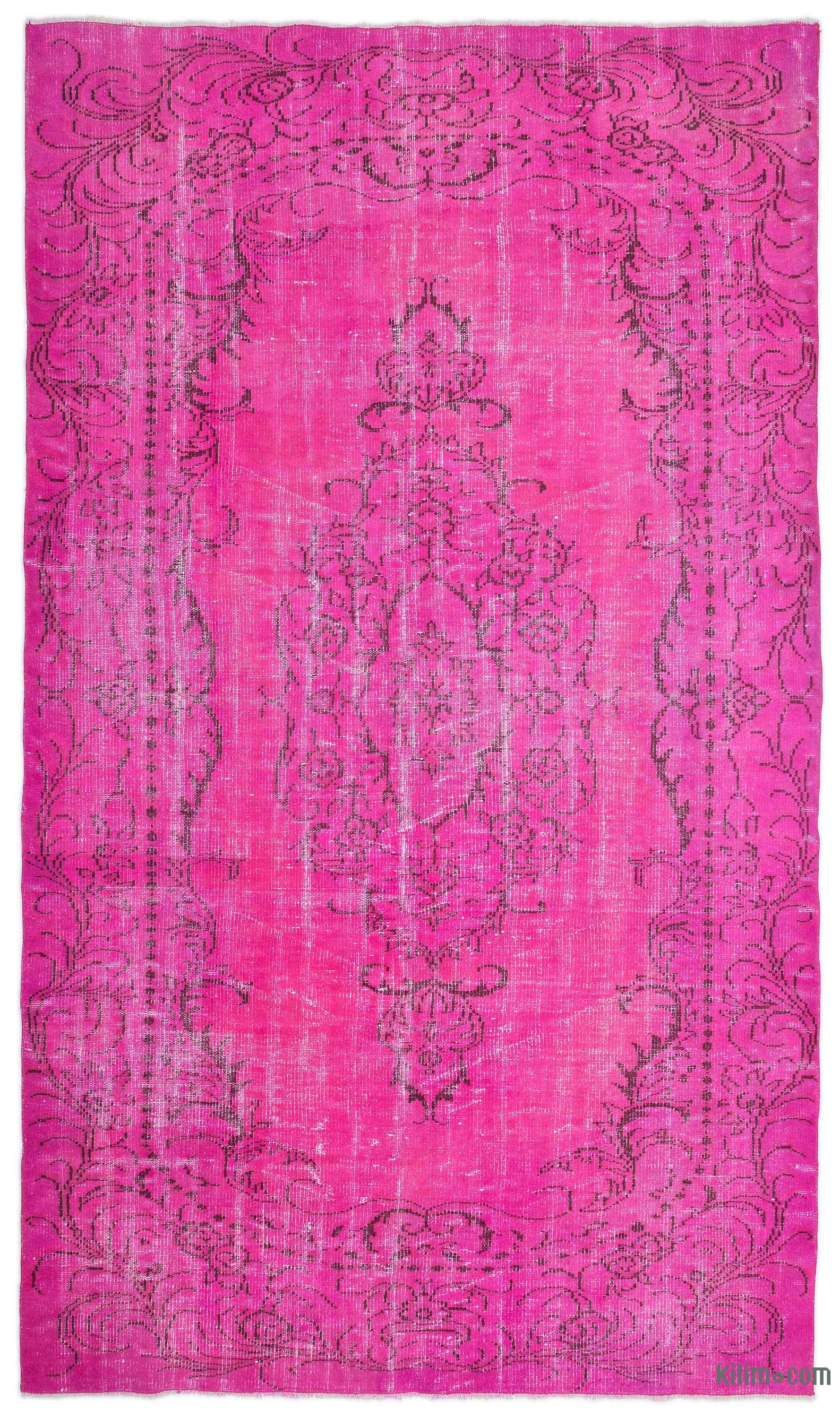 Large Size, Oversize Overdyed Rugs Kilim Rugs, Overdyed Vintage Rugs